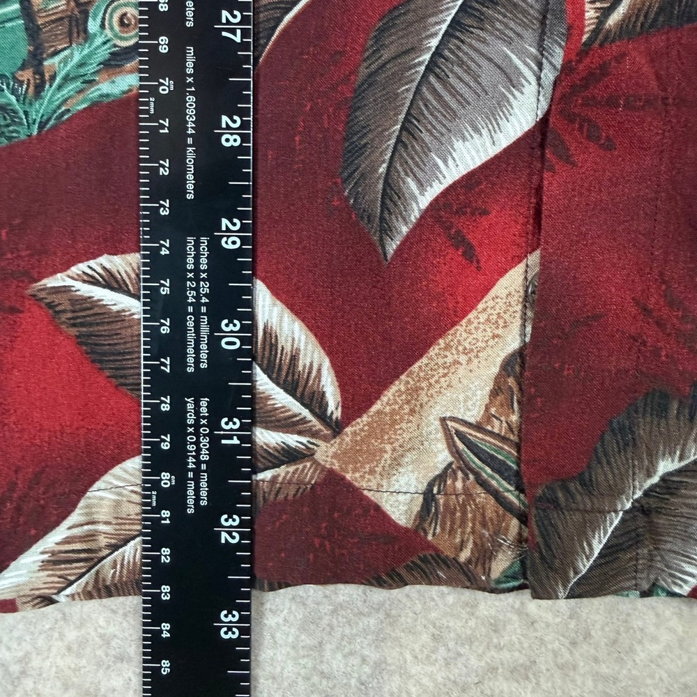 Lot of 2 Mens Rayon Hawaiian Shirts Pierre Cardin XL David Taylor XLT Tropical - Picture 9 of 12